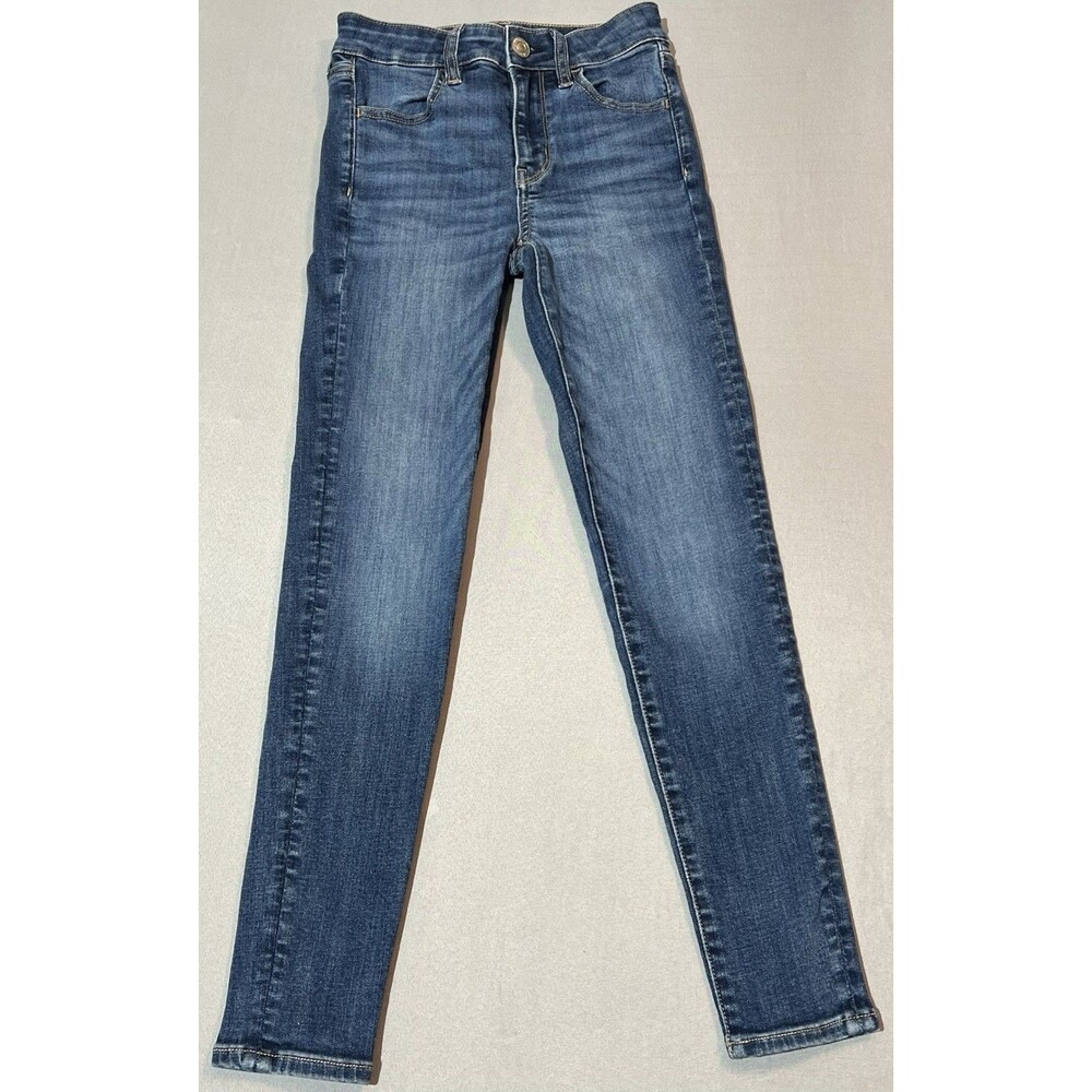 American Eagle Jeans Womens 0 Hi-Rise Jegging Next Level Stretch Blue Denim